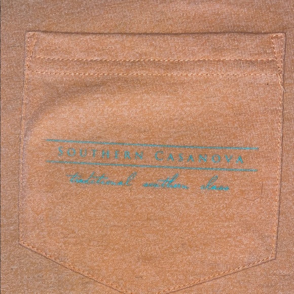 Men's Peach Short Sleeve Tee - Picture 3 of 4